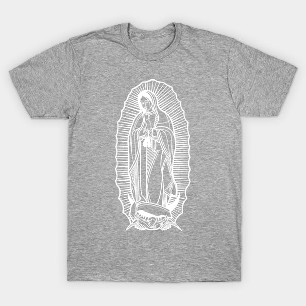 Digital illustration of Our Lady of Guadalupe T-Shirt by bernardojbp